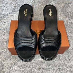 BRAND NEW Baldinini Sandal in Black leather size 41